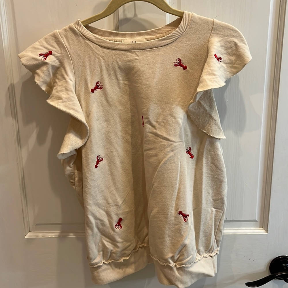 Anthropologie t.la Lobster butterfly tshirt.